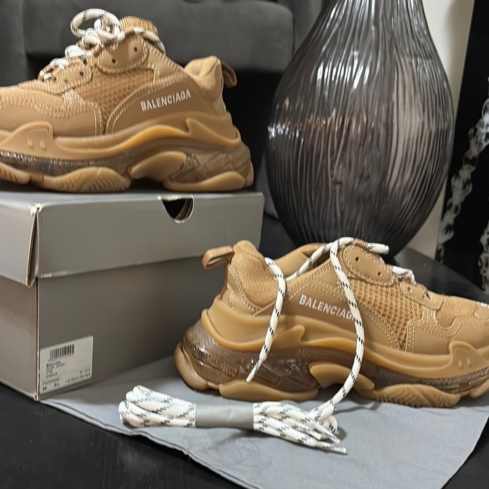 Balenciaga Camel Chunky Sneakers